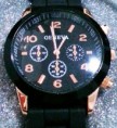 * Relógio Preto e Dourado - R$ 45,00 